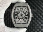 Perfect Replica Franck Muller Diamond Bezel Diamond Dial 42mm Watch 